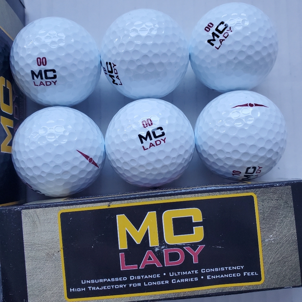 MC Lady Muscle Fiber Core Golf Balls 2 Sets Of 3 Each New In Box